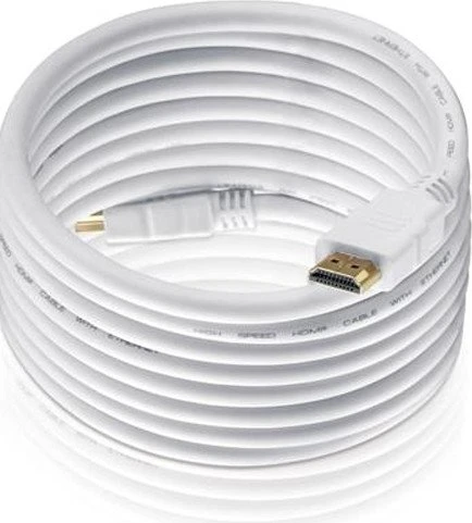 HDSupply High Speed mit Ethernet HDMI 1.4 Kabel weiß, 5m