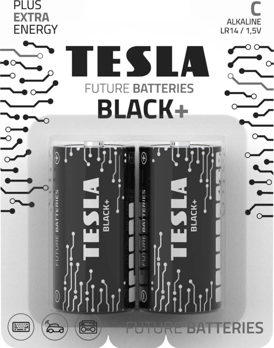 Tesla Batteries Black+ Baby C, 2er-Pack