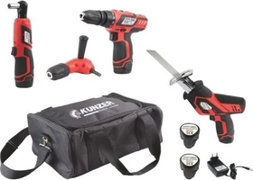 Kunzer 7AWS06 Akku-Maschinenset inkl. Tasche + 2 Akkus 2.0Ah