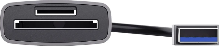Trust Dalyx Kartenlesegerät aus Aluminium, silber, USB-A 3.0 [Stecker]