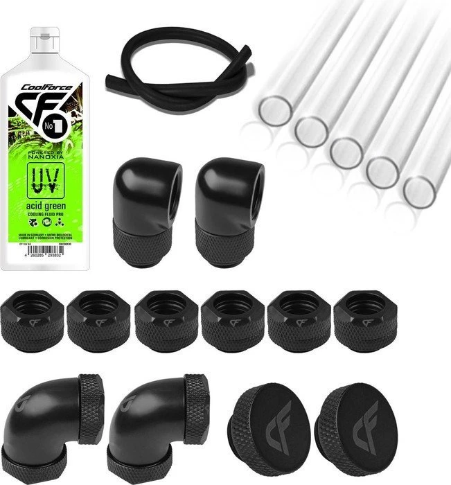 Nanoxia PETG Starter Pack S 12/10mm UV Acid Green