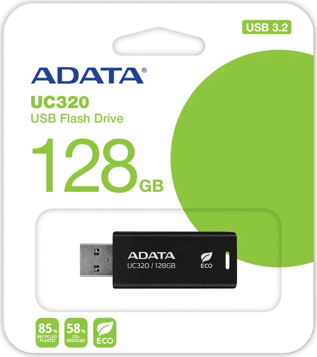ADATA UC320 128GB schwarz, USB-A, USB 3.2 Gen 1×1