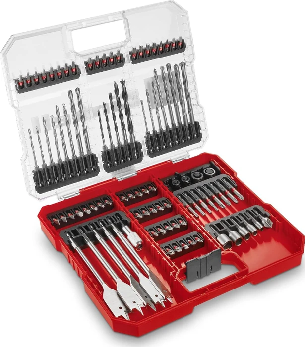 Einhell XL-Case Bohrer-/Bits-/Steckschlüssel-Zubehörset inkl. Werkzeugbox, 95-tlg.