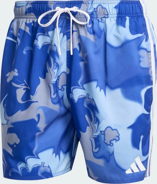 adidas Tie-Dye 5-Inch Badeshorts semi lucid blue/white (Herren)
