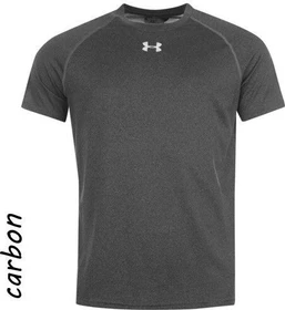 Under Armour Tech Funktionsshirt kurzarm black/heather (Herren)