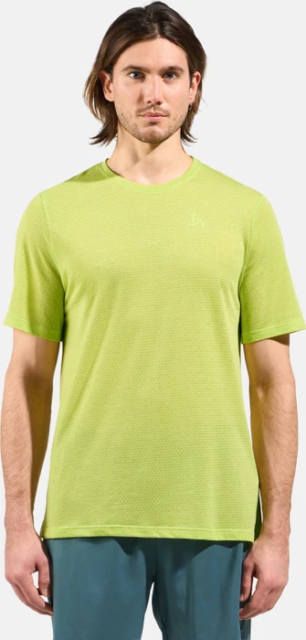 Odlo Active 365 Linencool Laufshirt kurzarm sharp green melange (Herren)