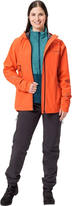 Vaude Yaras 3in1 Fahrradjacke neon orange/blue (Damen)