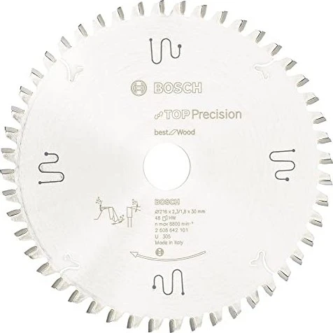 Bosch Professional Top Precision Best for Wood Kreissägeblatt 48Z, 216x1.8x30mm, 1 Stück