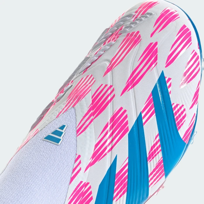 adidas Predator Elite Laceless AG cloud white/solar blue/solar pink (Junior)
