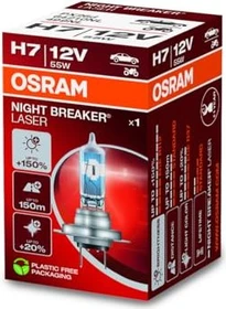 Osram Night Breaker Laser H7 55W +150%, 1er-Pack Faltschachtel