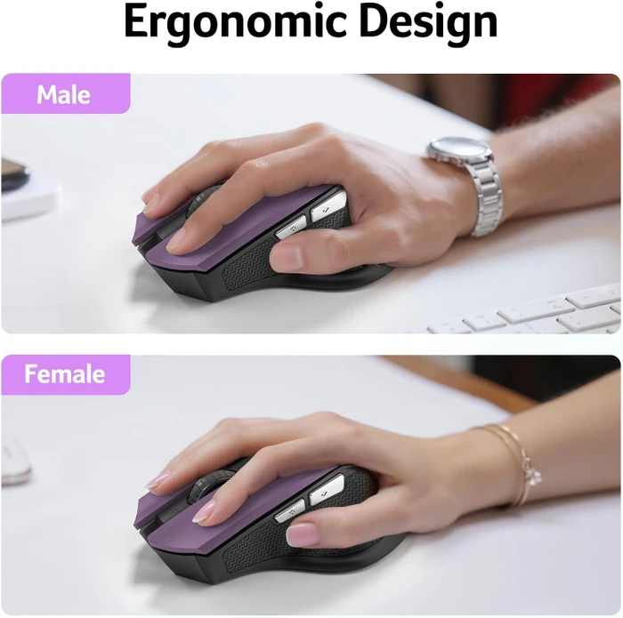Acer OMR266 2.4GHz Wireless Mouse violett/schwarz, USB