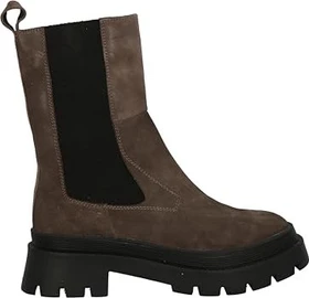 Tom Tailor Gefütterte Lederstiefel grau (Damen)