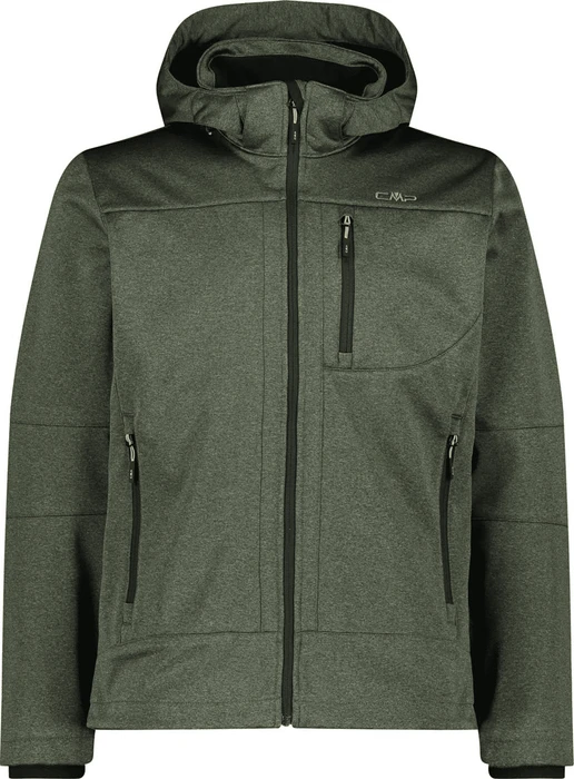CMP Melierte Softshell Funktionsjacke oil green melange (Herren)
