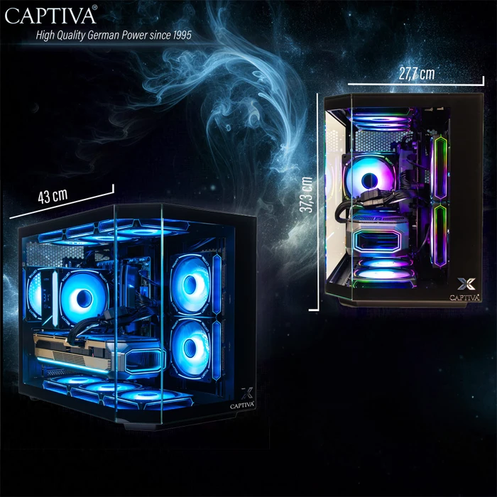 Captiva Entry Gaming R10-2086, Ryzen 5 5500, 16GB RAM, 500GB SSD, GeForce RTX 5060, Windows 11 Home