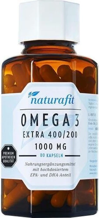 naturafit Omega 3 extra 400/200 Kapseln, 80 Stück