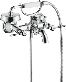 Hansgrohe Axor Montreux 2-Griff Wannenarmatur Aufputz mit Hebelgriffen chrom