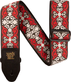 Ernie Ball Classic Jacquard Guitar Strap Red Trellis