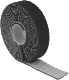 DeLOCK Klettband auf Rolle, 20mm, 3m, schwarz