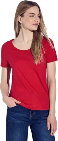 Street One Basic Gerda T-Shirt kurzarm glory red (Damen)