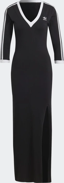 adidas Adicolor Classics 3-Streifen Maxi Kleid schwarz (Damen)