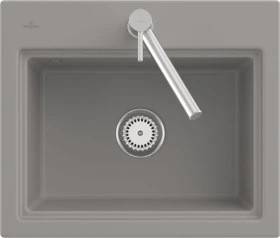 Villeroy & Boch Subway Style 60 S Einbau Becken mittig fossil