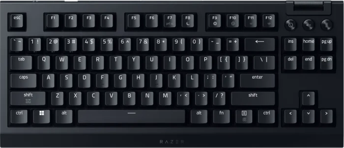 Razer BlackWidow V4 TKL Hyperspeed, hot-swap, Razer ORANGE Tactile Gen-3, USB/Bluetooth, DE
