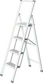Wenko Aluminium Haushaltsleiter, 4 Stufen
