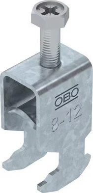 OBO Bettermann Bügelschelle 2056 H-Fuß, 1-fach, Metalldruckwanne, FT