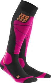 CEP Merino Skisocken schwarz/pink (Damen)