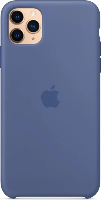 Apple Silikon Case für iPhone 11 Pro Max leinenblau