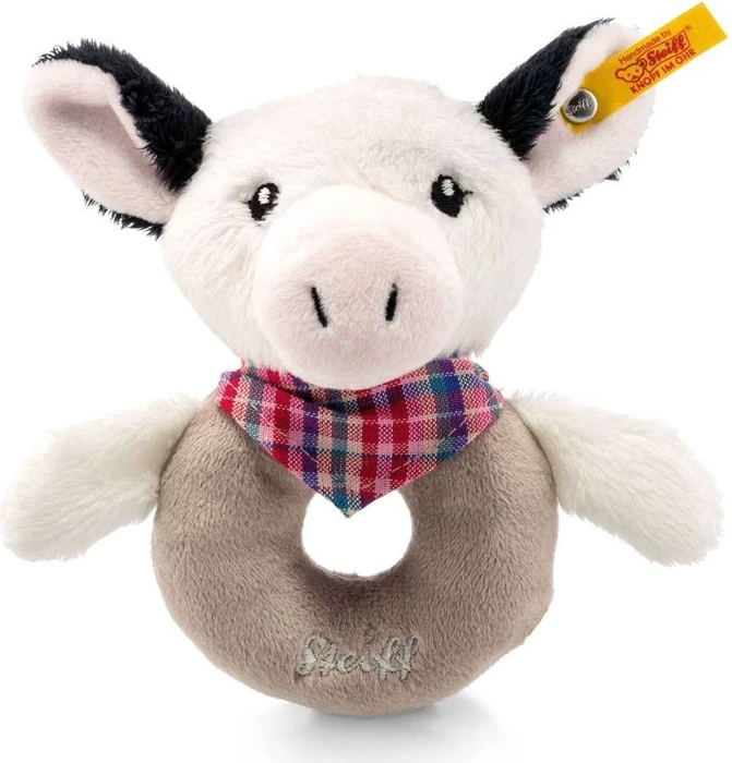 Steiff Happy Farm Cowaloo Kuh Greifring mit Rassel