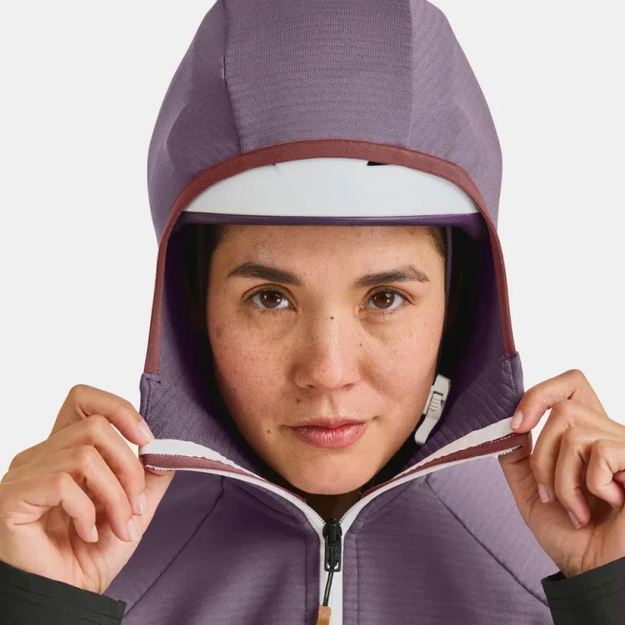 Ortovox Fleece Rib Hoody Funktionsjacke wild berry (Damen)