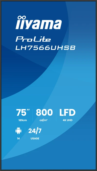 iiyama ProLite LH7566UHSB-B1AG, 75"