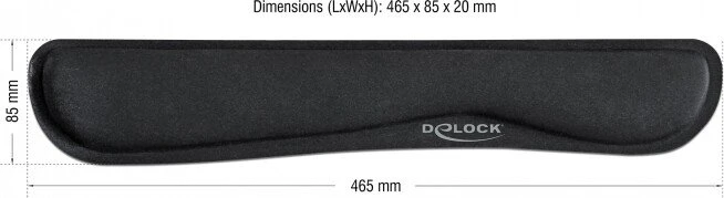 DeLOCK Handgelenkauflage für Tastatur, schwarz