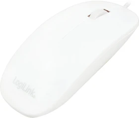 LogiLink Optical flat Mouse weiß, USB (ID0062)