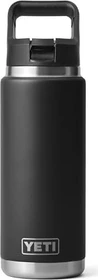 Yeti Rambler Trinkhalmdeckel Isolierflasche 739ml schwarz
