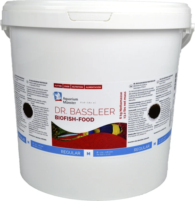 Aquarium Münster Dr. Bassleer BIOFISH FOOD REGULAR - hochwertiges Alleinfutter für Zierfische