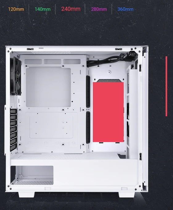 Thermaltake Divider 300 TG Air Snow Edition, weiß, Glasfenster