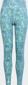 adidas Aeroready Animal-Print Optime High-Rise Pocket Hose 7/8 easy green/blue fusion/white (Junior)