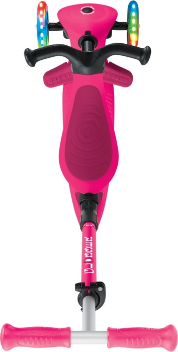 Globber Go Up Active Lights Kickboard fuchsia pink