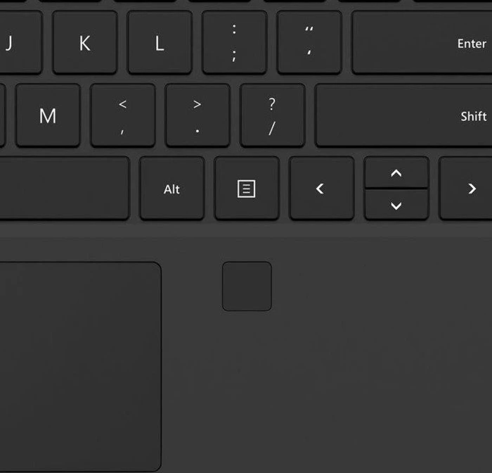 Microsoft Surface Type Cover Pro 4 mit Fingerprint-Reader, schwarz, EN