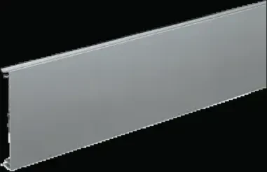 Hager Brüstungskanal-Oberteil zu BRA Breite 100mm aus Aluminium natureloxiert