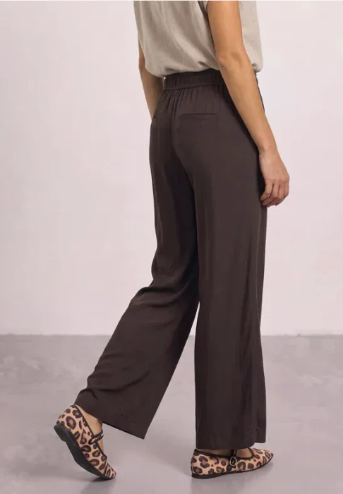 Street One High Waist Wide Leg Hose espresso brown (Damen)