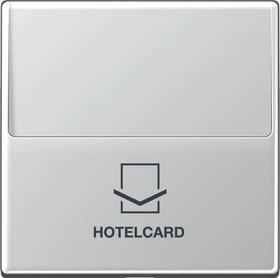 Jung Serie A Hotelcard-Schalter ohne Taster-Einsatz, aluminium