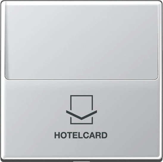 Jung Serie A Hotelcard-Schalter ohne Taster-Einsatz, aluminium