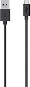 Belkin MIXIT USB-A 2.0 [Stecker] auf USB 2.0 Micro-B [Stecker] Adapterkabel schwarz, 2m (F2CU012BT2M-BLK)