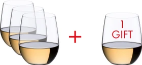 Riedel The O Wine Tumbler Viognier/Chardonnayglas, 4 Stück