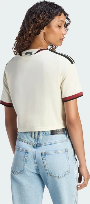adidas Manchester United Crop Top 2026/2027 Ausweichtrikot kurzarm ivory (Damen)