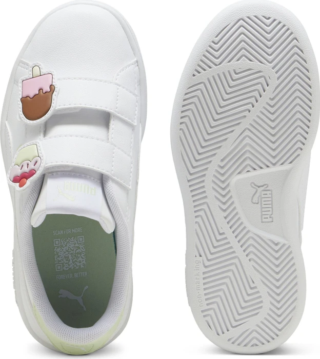 Puma Smash 3.0 Badges puma white/green illusion (Junior)