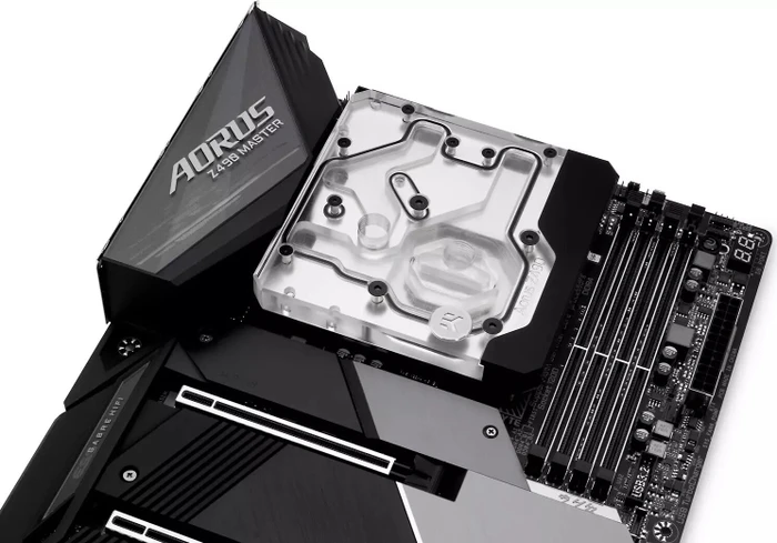 EK Water Blocks Quantum Line EK-Quantum Momentum Aorus Z490 Master D-RGB Monoblock, Nickel, Acryl